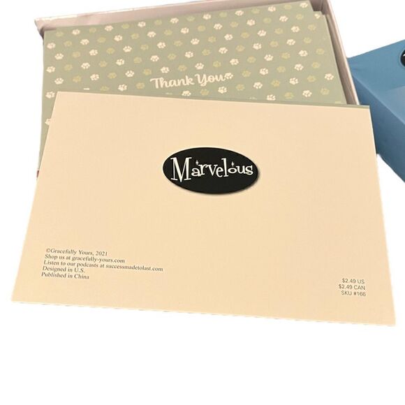 PAW-SOME Thank You Note Cards - Picture 4 of 6